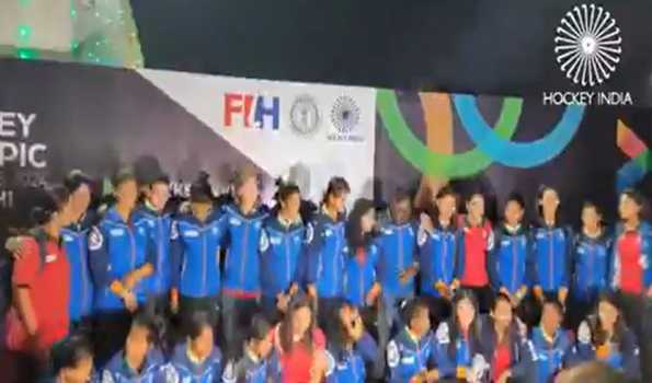 Upbeat Indian Women’s Hockey Team arrives for FIH Hockey Olympic Qualifiers Ranchi