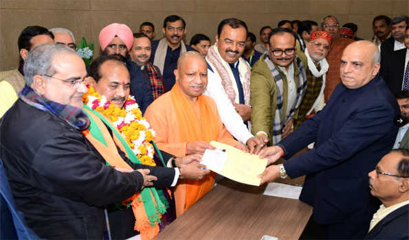 BJP candidate Dara Singh files nomination