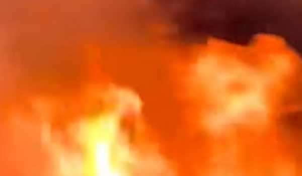 Maha: One dies after container catches fire in Thane