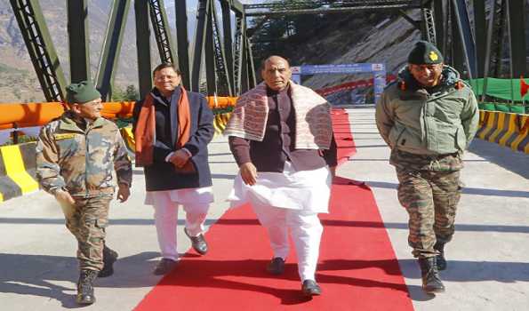Defence Minister dedicates 35 infra projects for BRO, including two bridges in Arunachal