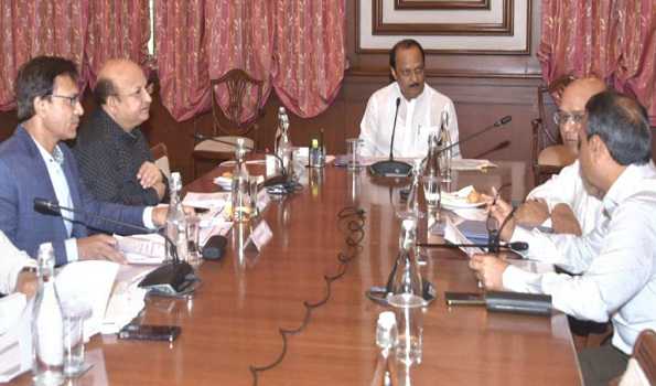 Pawar reviews annual plans of four departments