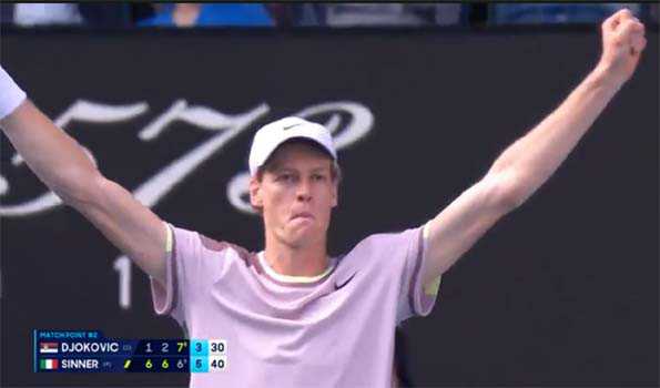 Sinner thwarts Djokovic