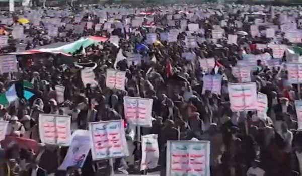 Massive protest staged in Yemen to show support for Palestine
