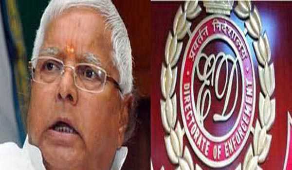 ED interrogates Lalu in "land for job" scam in Railways