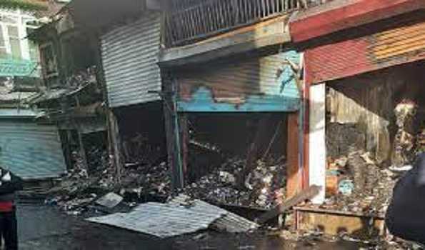 Seven shops gutted in fire in Kolhapur