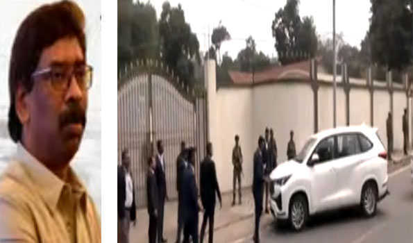 ED officials grill Jharkhand CM Hemant Soren for hours at his residence