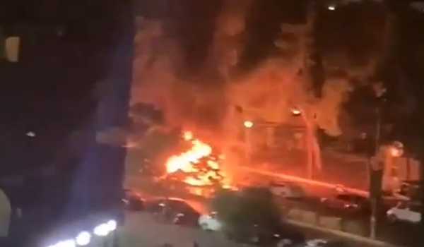 Israeli aerial attack targets Syrian capital, causing big explosions