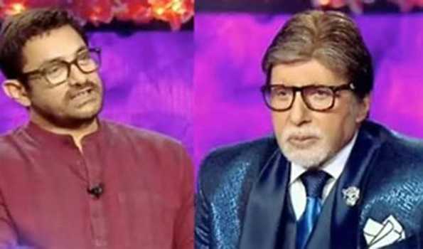 You are the biggest superstar, Aamir tells Amitabh in KBC