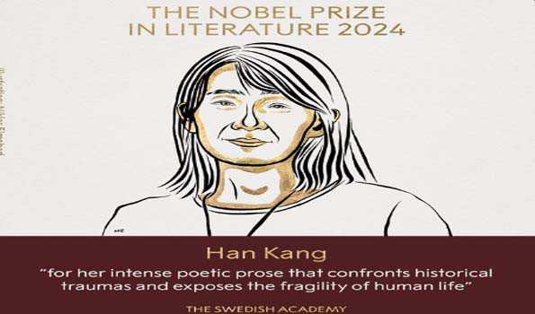 S. Korean author Han Kang wins Nobel Prize in Literature