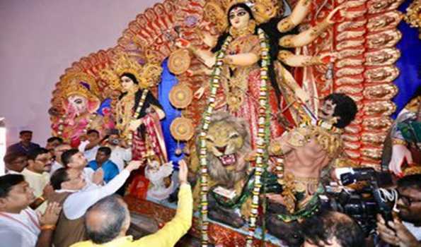 Nadda seeks blessings of Ma Durga to help stand upright and fight for justice