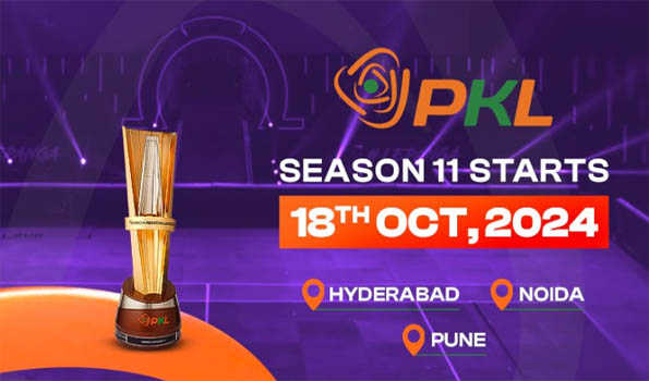 Pro Kabaddi league Season 11 kicks off on Oct 18 in Hyderabad