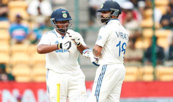 Day 3: Sarfaraz, Kohli revive India chances