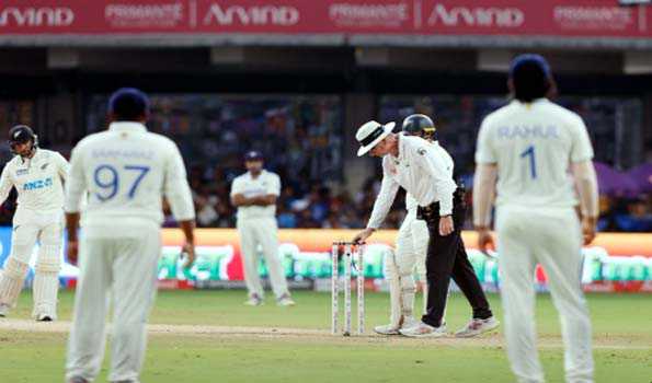 India set 107-run target for NZ in first test at Bengaluru