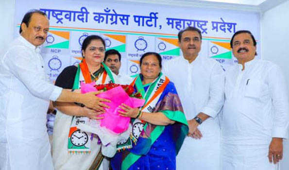 Maha: Sulabha Khodke joins NCP-AP