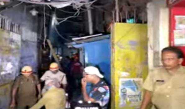 Major fire breaks out in electrical market of Territy Bazar near Lalbazar in Kolkata