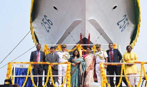 ICG launches two fast patrol vessels Adamya and Akshar