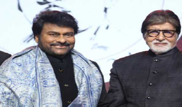 Amitabh honors Chiranjeevi with ANR National Award