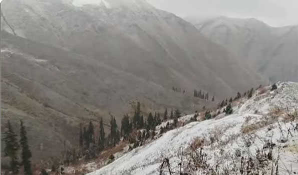 J&K: Higher reaches receive fresh snowfall