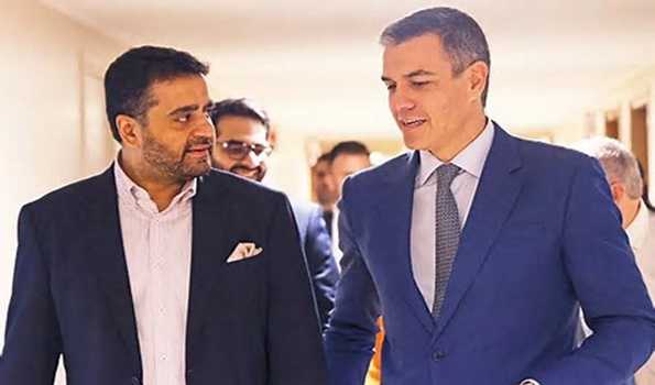 Mumbai: Spanish President Pedro Sanchez visits Yash Raj Films