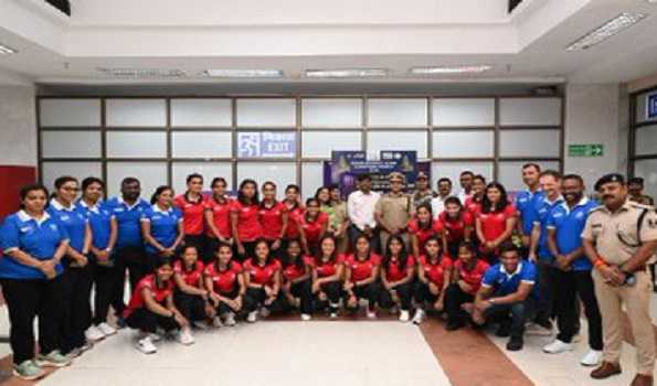 Indian Hockey Team arrives for Bihar Asian Champions Trophy Rajgir 2024