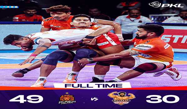Puneri Paltan thrash Gujarat Giants in Pro Kabaddi League
