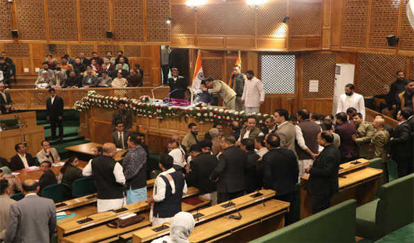 J&K Assembly adjourned second day amid pandemonium