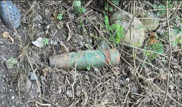 Rusted shell found in  Akhnoor, defused