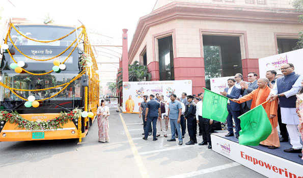 Double-decker electric bus will  help in reducing pollution: UP CM