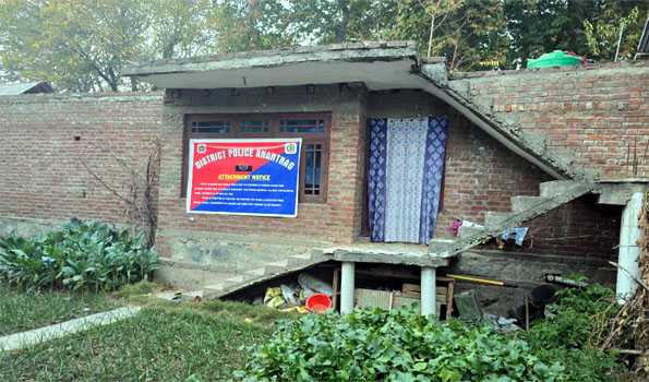 Police attaches property of drug peddler worth Rs 50 lakhs in J&K Anantnag