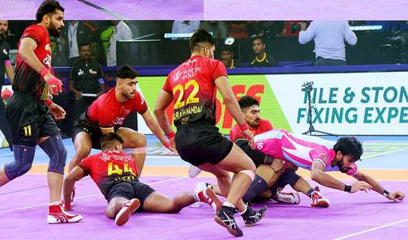 Jaipur Pink Panthers beat Bengaluru Bulls 39-32 in Pro Kabaddi League