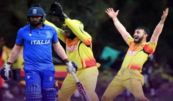 Uganda beats Italy to maintain lead in Cricket World Cup Challenge B tournament