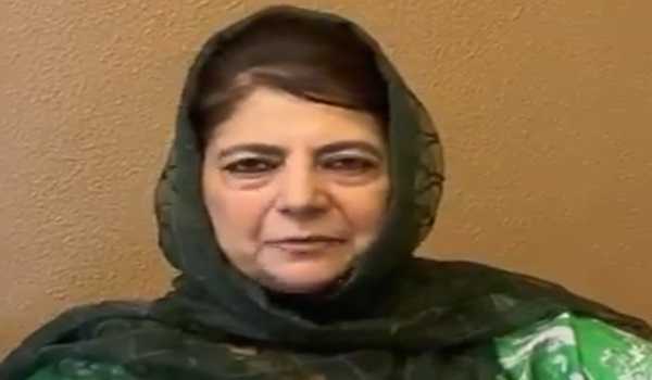 Mehbooba demands clarity on J&K special status resolution in Assembly