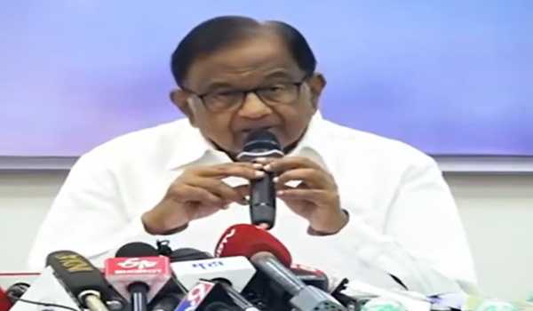 Maha: Congress MP Chidambaram takes swipe at BJP-led Govt