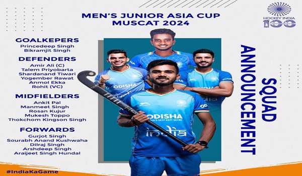 Hockey India names 20-member Junior Team for Asia Cup