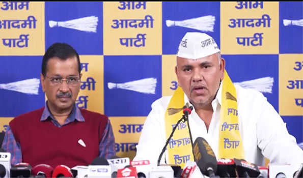 Former Congress MLA Sumesh Shokeen joins AAP