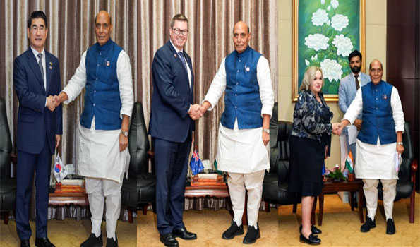 Rajnath holds talks with his South Korean, Australian counterparts during ASEAN meet