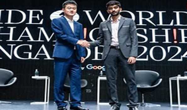 World Chess Championship : Gukesh loses 1st game to Ding Liren