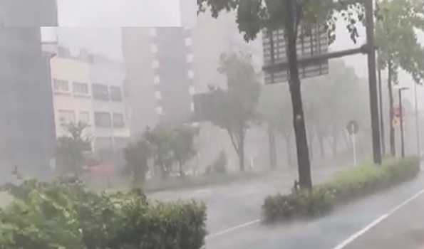 Strong winds, heavy rain hit western, eastern Japan