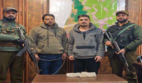 J&K Police arrest two drug peddlers with brown sugar in Srinagar