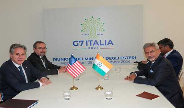 EAM holds bilateral with US Secretary of State Antony Blinken