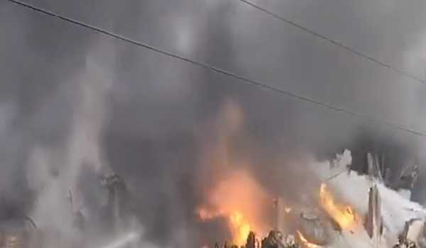 Major fire breaks out at SSV Fab Industries in Hyderabad