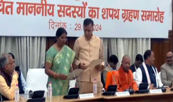 Newly elected BJP MLAs take oath