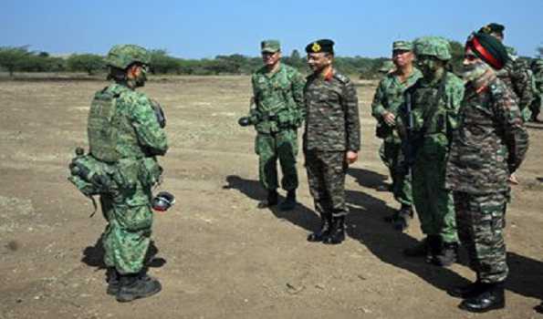 Joint Military Exercise between Indian Army & Singapore Armed Forces conclude