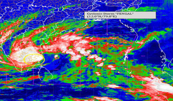Cyclone Fengal crosses coast
