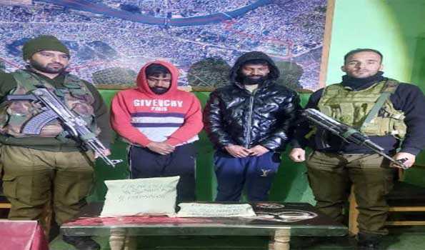 J&K Police arrests two drug peddler with contraband in Srinagar