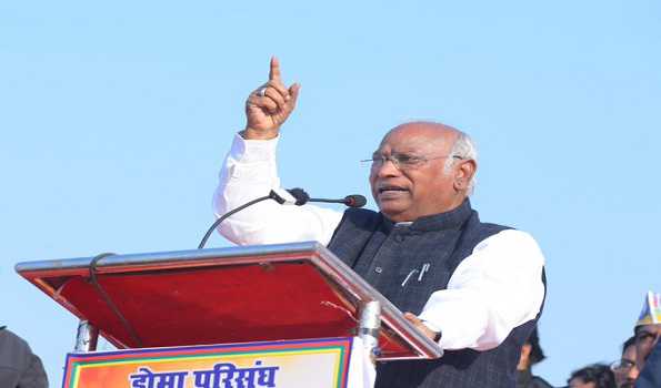 Kharge asks people to remain united to save Constitution, democracy