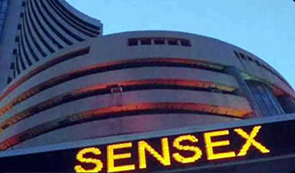 Sensex up 445.29 pts