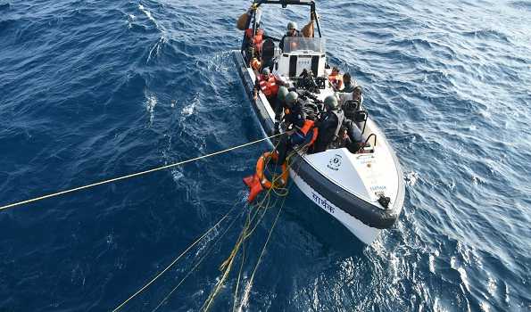 ICG in coordination with Pakistan MSA rescue 12 seafarers in Arabian Sea
