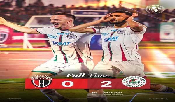 Mohun Bagan regain top spot with clinical victory over North East United