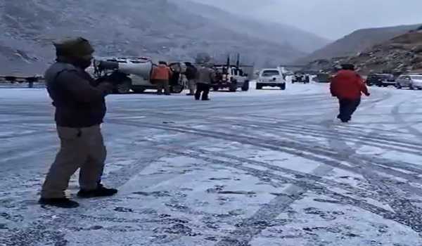 HP experiences light snowfall after months of dry weather